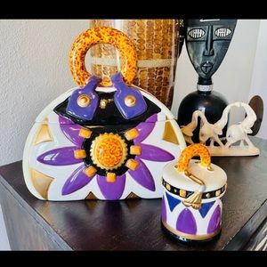 David’s handbag cookie jar with bonus jar both are nwot